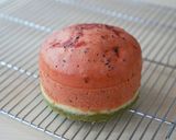 西瓜造型蛋糕(電鍋版)【日正厚燒鬆餅粉】的食譜步驟12照片