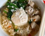 Hình bước làm 1 của món Mì bò viên