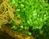 A picture of step 9 of Chilli Chicken Spaghetti.