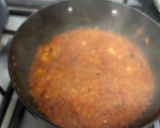 A picture of step 3 of Bhindi masala.