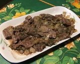 Une image de l'étape 12 de Bœuf sauté ail, oignon et herbes aromatiques du jardin.