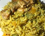 A picture of step 8 of Masala rice.