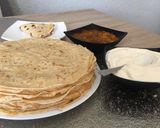 Pas rețetă Clătite cu cremă de mascarpone și gem de caise 1 fotografie