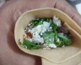 A picture of step 4 of Paneer cheese samosa.