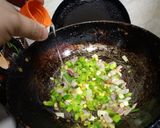 A picture of step 1 of Dry Gobhi Manchurian.