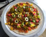 A picture of step 2 of Thin Crust Whole Wheat Pizza.
