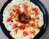A picture of step 3 of Masala papad.