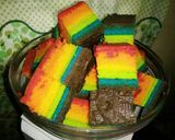 Foto langkah ke 10 dari resep Rainbow Cake.