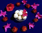 A picture of step 9 of Coconut Ladoo.