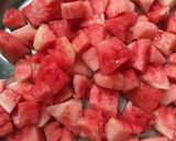 A picture of step 1 of Watermelon Juice.
