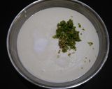 A picture of step 2 of Idada or white dhokla.