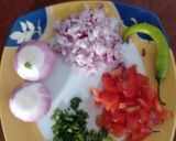 A picture of step 3 of Veg pulao.