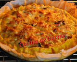 Foto del paso 12 de la receta: Tarta-quiche de pollo, setas y jamón