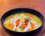 A picture of step 25 of Chicken soup with dumplings.