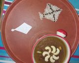 A picture of step 2 of Jaggery-Rava Street style Halwa.