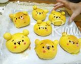 Foto langkah ke 8 dari resep Roti the pooh custard ubi karakter.