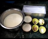 A picture of step 1 of Alwar ki barfi.