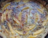 Foto del paso 6 de la receta: Tarta de pollo, puerros y calabacín