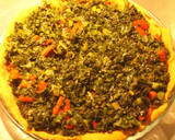 Foto del paso 7 de la receta: Pastél de repollo verde crespo a cielo abierto y roqueforteado