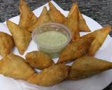 Paneer Samosas with coconut chutney#authors marathon recipe step 8 photo