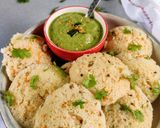 A picture of step 1 of Masala Veg Idli with Peanut coriander Chutney.