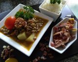 Foto del paso 5 de la receta: Tiras de Jamón Serrano con granos de lentejas guisadas