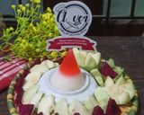 Foto langkah ke 5 dari resep Tumpeng Puding Mini Merah Putih.