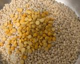 A picture of step 2 of Barley podi dosa.
