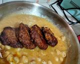 A picture of step 5 of Burger steak.