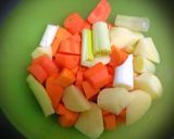 Foto del paso 2 de la receta Crema de calabaza con crujiente de jamón