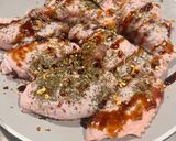 A picture of step 1 of Pomegranate molasses chicken wings (Air-fryer).