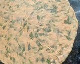 A picture of step 4 of Methi parantha.