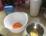 Gluténmentes, tejmentes piskótatekercs rizslisztből recept fázis 1 fotója
