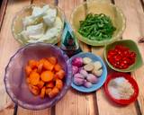 Sayur buncis, wortel dan kol bersantan praktis langkah memasak 1 foto