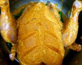 A picture of step 5 of Murgh Musallam.