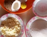 A picture of step 1 of Crispy coconut balls milk candy 🍭.