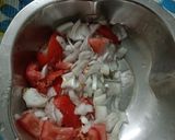 A picture of step 2 of Pav bhaji street style.