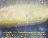 عکس مرحله 3 از دستور املت رول تخم مرغ و سبزیجات🍳