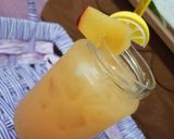 A picture of step 3 of Mango Slush 🥭🥭.
