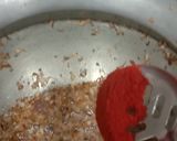 A picture of step 2 of Mathi matter pulav.