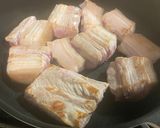 A picture of step 2 of Japanese style braised pork belly in the Instant Pot.