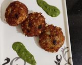 A picture of step 6 of Potatoes sago tikki.