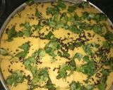 A picture of step 3 of Instant besan khaman.