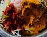 A picture of step 6 of Thali Kathiyawadi.