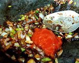 A picture of step 3 of Schezwan Gobhi Manchurian.