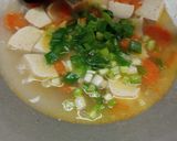 Foto langkah ke 4 dari resep Sop Oyong Tahu.