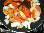 salsa color naranja receta