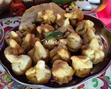 A picture of step 12 of Fried Modak.