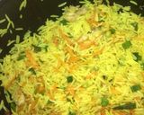 A picture of step 7 of Chicken Fried rice.
