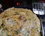A picture of step 4 of Omlate, Roti,Sendwich.